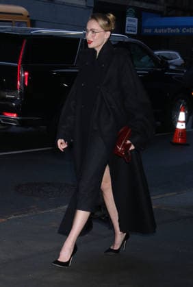 NEW YORK, NY - JANUARY 7: Sophie Turner seen at CBS Mornings on January 7, 2026 in New York City. Copyright: xRWx