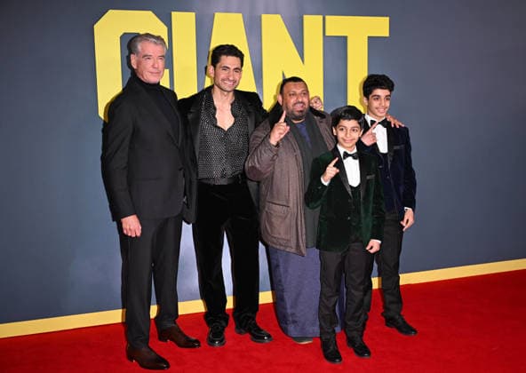 Celebrities attend the ˜Giant™ UK Gala Screening at Picturehouse Central in London Featuring: Pierce Brosnan, Amir El-Masry, Prince Naseem Hamed, Ghaith Saleh, Ali Saleh Where: London, United Kingdom When: 07 Jan 2026 Credit: Cover Images EDITORIAL USE ONLY. NOT FOR USE BY NEWSPAPERS BASED IN THE UK. Copyright: xx coverimg55366902