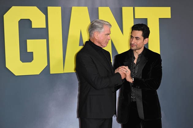Celebrities attend the ˜Giant™ UK Gala Screening at Picturehouse Central in London Featuring: Pierce Brosnan, Amir El-Masry Where: London, United Kingdom When: 07 Jan 2026 Credit: Cover Images EDITORIAL USE ONLY. NOT FOR USE BY NEWSPAPERS BASED IN THE UK. Copyright: xx coverimg55366929