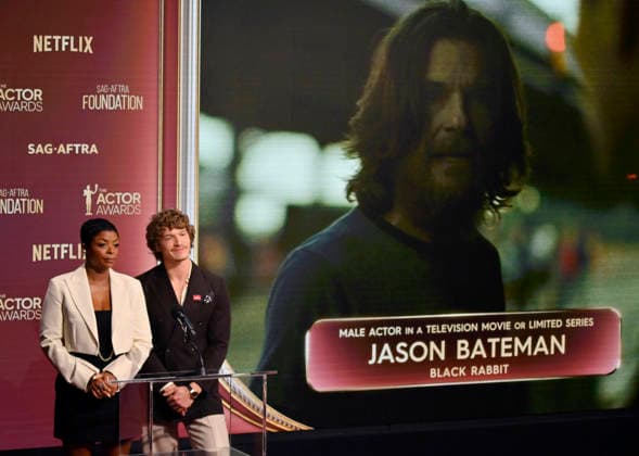 Actors Janelle James (L) and Connor Storrie announce the nominees for the 32nd annual Actor Awards on Wednesday, January 7, 2026. The Actor Awards, presented by SAG-AFTRA, honor excellence in film and TV acting. Winners will be announced at a gala at Hollywood s Shrine Auditorium & Expo Hall on March 1. It will stream live on Netflix.  LAP2026010744 JIMxRUYMEN
