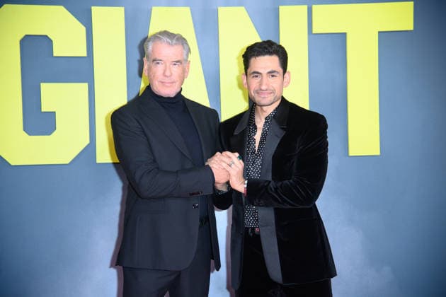 Giant UK Gala Screening Arrivals at Picturehouse Central, London, UK - 7 January 2026 Pierce Brosnan and Amir El-Masry attends The Giant UK Gala Screening at Picturehouse Central, London, England, UK on Wednesday 7 January, 2026., Credit:Justin Ng Avalon UK, England, London, Picturehouse Central Copyright: xJustinxNgx xAvalonx 1064088741
