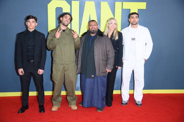 Giant UK Gala Screening Arrivals at Picturehouse Central, London, UK - 7 January 2026 (L-R) - Sol Hamed, Sami Hamed, Naseem Hamed aka Prince Naseem, wife Eleasha Hamed, Aadam Hamed attends The Giant UK Gala Screening at Picturehouse Central, London, England, UK on Wednesday 7 January, 2026., Credit:Justin Ng Avalon UK, England, London, Picturehouse Central Copyright: xJustinxNgx xAvalonx 1064088771