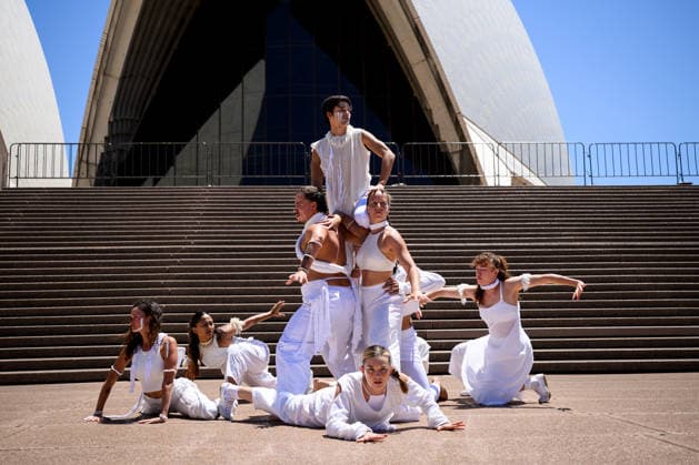 SYDNEY FESTIVAL 2026 OPENING DAY, Dancers perform an excerpt from First Nations work Garabari at the Sydney Opera House, in Sydney, Thursday, January 8, 2026. Sydney Festival marks its 50th year by transforming the city with a program of performance, music and public gathering across Sydney. ( NO ARCHIVING SYDNEY NEW SOUTH WALES AUSTRALIA  Copyright: xBIANCAxDExMARCHIx 20260108128843460549