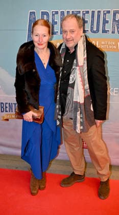 Harold Faltermeyer with Eherau Birgitt Premiere ABENTEUERLAND The musical with the hits of PUR at the Deutsches Theater Muenchen