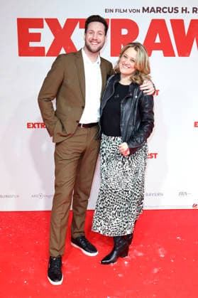 Sven Kroll and Lisa Feller at the world premiere of the feature film Extrawurst at the Lichtburg Essen, 07 01 2026 Foto:xT.xSchröerx xFuturexImagex extrawurst_6123
