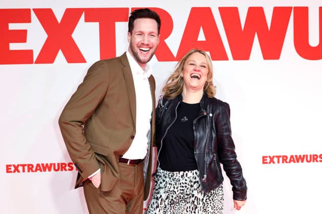 Sven Kroll and Lisa Feller at the world premiere of the feature film Extrawurst at the Lichtburg Essen, 07 01 2026 Foto:xT.xSchröerx xFuturexImagex extrawurst_6128