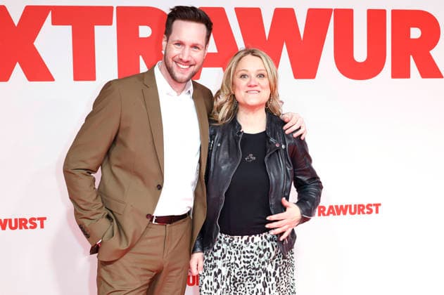 Sven Kroll and Lisa Feller at the world premiere of the feature film Extrawurst at the Lichtburg Essen, 07 01 2026 Foto:xT.xSchröerx xFuturexImagex extrawurst_6129