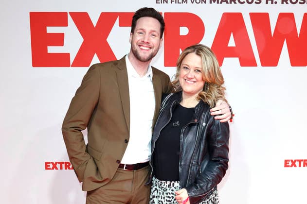Sven Kroll and Lisa Feller at the world premiere of the feature film Extrawurst at the Lichtburg Essen, 07 01 2026 Foto:xT.xSchröerx xFuturexImagex extrawurst_6130