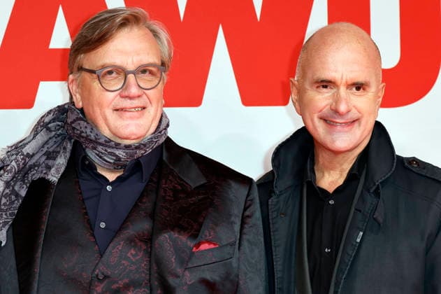 Hape Kerkeling and Christoph Maria Herbst at the world premiere of the movie Extrawurst in the Lichtburg Essen, 07 01 2026 Foto:xT.xSchröerx xFuturexImagex extrawurst_6201