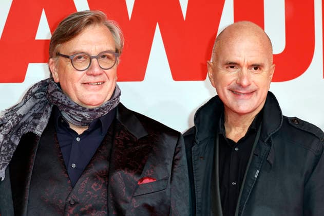 Hape Kerkeling and Christoph Maria Herbst at the world premiere of the movie Extrawurst in the Lichtburg Essen, 07 01 2026 Foto:xT.xSchröerx xFuturexImagex extrawurst_6202