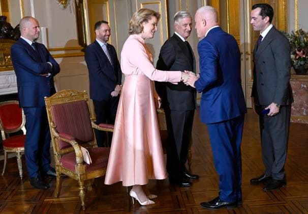 King Philippe and Queen Mathilde meet diplomats 08 01 2026 BRUSSELS, BELGIUM - JANUARY 08 : At the beginning of 2026, King Philippe and Queen Mathilde meet diplomats (Bill White US Ambassador to Belgium) on January 8, 2026 in Brussels, Belgium, 08 01 2026 Brussels Belgium  Copyright: xDidierxLebrunx