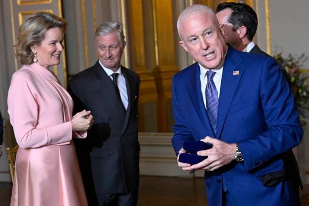King Philippe and Queen Mathilde meet diplomats 08 01 2026 BRUSSELS, BELGIUM - JANUARY 08 : At the beginning of 2026, King Philippe and Queen Mathilde meet diplomats (Bill White US Ambassador to Belgium) on January 8, 2026 in Brussels, Belgium, 08 01 2026 Brussels Belgium  Copyright: xDidierxLebrunx