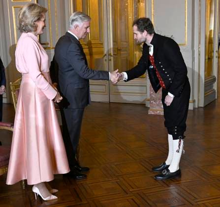 King Philippe and Queen Mathilde meet diplomats 08 01 2026 BRUSSELS, BELGIUM - JANUARY 08 : At the beginning of 2026, King Philippe and Queen Mathilde meet diplomats on January 8, 2026 in Brussels, Belgium, 08 01 2026 Brussels Belgium  Copyright: xDidierxLebrunx