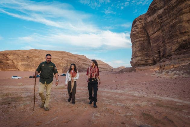 07-01-2026 Jordan Queen Rania and Princess Salma visited Wadi Rum in Jordan.  Copyright: xPPEx