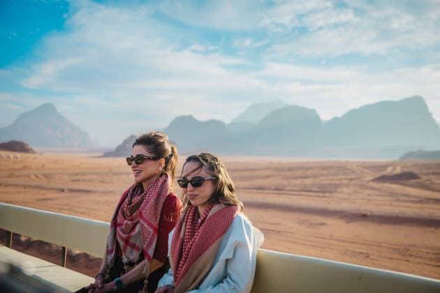 07-01-2026 Jordan Queen Rania and Princess Salma visited Wadi Rum in Jordan.  Copyright: xPPEx