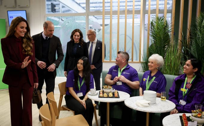 . 08 01 2026. London, United Kingdom. Prince William and Kate Middleton, the Prince and Princess of Wales, during a visit to Charing Cross Hospital in London.  xPoolx xi-Imagesx IIM-26493-0015
