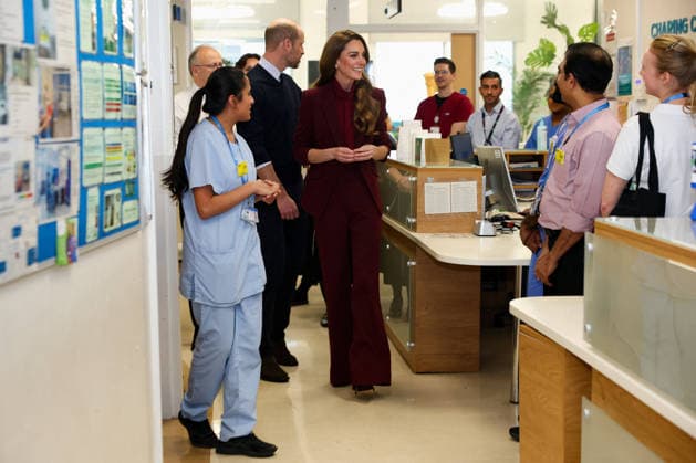 . 08 01 2026. London, United Kingdom. Prince William and Kate Middleton, the Prince and Princess of Wales, during a visit to Charing Cross Hospital in London.  xPoolx xi-Imagesx IIM-26493-0021