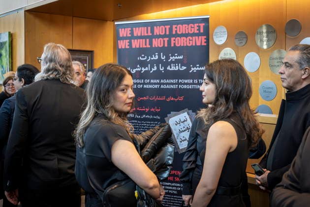 January 8, 2026, Toronto, On, CANADA: Friends and relatives arrive at a ceremony commemorating the six-year anniversary of the downing of Ukraine International Airlines Flight PS752 in Iran, Richmond Hill, Ont., Thursday, Jan. 8, 2026. Toronto CANADA  - ZUMAc35_ 20260108_zaf_c35_014 Copyright: xEduardoxLimax