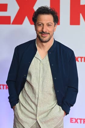 Fahri YARDIM actor , single picture,cropped single motif,half figure,half figure, premiere EXTRAWURST on 08 01 2026 at the Mathaeser cinema in Munich