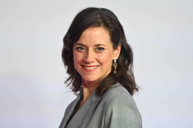 Anja KNAUER actress, single image, cropped single motif, portrait, portrait premiere EXTRAWURST on 08 01 2026 at the Mathaeser cinema in Munich