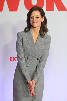 Anja KNAUER actress , single picture,cropped single motif,half figure,half figure, premiere EXTRAWURST on 08 01 2026 at the Mathaeser cinema in Munich