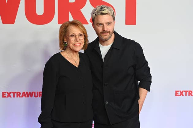 Friedrich MUECKE actor , Gaby DOHM actress , Premiere EXTRAWURST on 08 01 2026 at the Mathaeser Kino in Munich