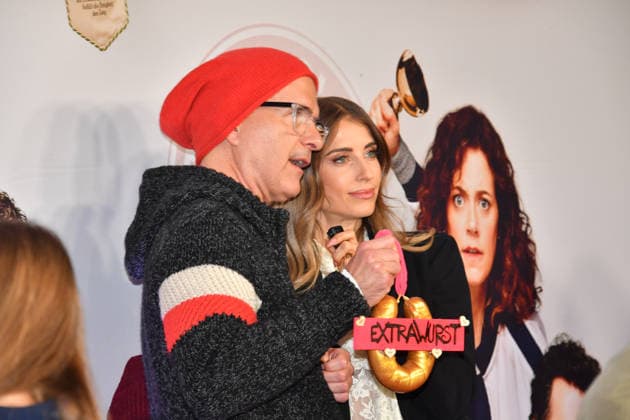 Christoph Maria Herbst and Cathy Hummels Premiere Extrawurst Mathäser Filmpalast Munich 08 January 2026