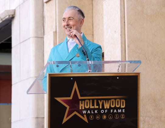 Alan Cumming attends an unveiling ceremony honoring himself with the 2,832nd star on the Hollywood Walk of Fame in Los Angeles on Thursday, January 08, 2026.  LAP20260108822 GREGxGRUDT