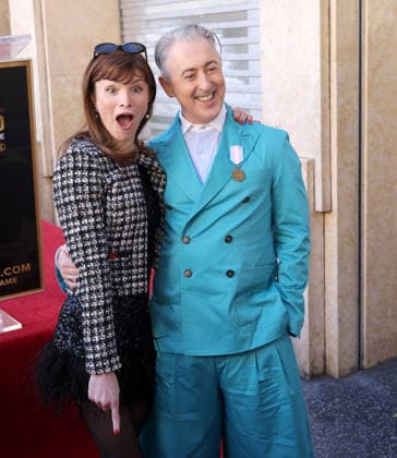 Dylan Mulvaney and Alan Cumming attend an unveiling ceremony honoring Alan Cumming with the 2,832nd star on the Hollywood Walk of Fame in Los Angeles on Thursday, January 08, 2026.  LAP20260108857 GREGxGRUDT