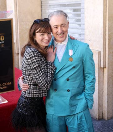 Dylan Mulvaney and Alan Cumming attend an unveiling ceremony honoring Alan Cumming with the 2,832nd star on the Hollywood Walk of Fame in Los Angeles on Thursday, January 08, 2026.  LAP20260108859 GREGxGRUDT