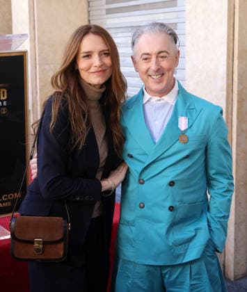 Saffron Burrows and Alan Cumming attend an unveiling ceremony honoring Alan Cumming with the 2,832nd star on the Hollywood Walk of Fame in Los Angeles on Thursday, January 08, 2026.  LAP20260108862 GREGxGRUDT