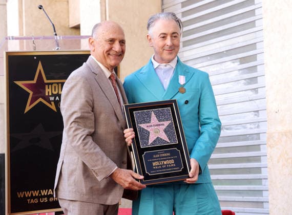 Alan Cumming and Steven Nissen, President & CEO, Hollywood Chamber of Commerce attend an unveiling ceremony honoring Alan Cumming with the 2,832nd star on the Hollywood Walk of Fame in Los Angeles on Thursday, January 08, 2026.  LAP20260108871 GREGxGRUDT