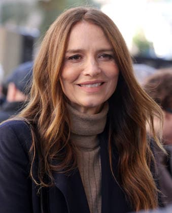 Saffron Burrows attends an unveiling ceremony honoring Alan Cumming with the 2,832nd star on the Hollywood Walk of Fame in Los Angeles on Thursday, January 08, 2026.  LAP20260108887 GREGxGRUDT