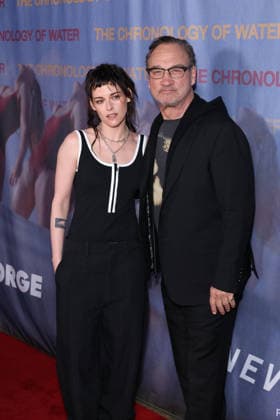 The Chronology of Water Los Angeles premiere, 2220 Arts + Archives, Los Angeles, USA, 08 January 2026 Kristen Stewart and Jim Belushi at the Los Angeles premiere of The Chronology of Water, 2220 Arts + Archives, Los Angeles, USA, 08 January 2026., Credit:Xavier Collin Image Press Agency Avalon USA, Los Angeles Copyright: xXavierxCollin ImagexPressxAgencyx xAvalonx 1064406945