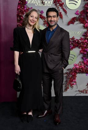 The Hollywood Reporter and Spotify Host Nominees Night Emily V. Gordon and Kumail Nanjiani arriving to The Hollywood Reporter And Spotify Host Nominees Night: An Official Golden Week Event held at The Lot at Formosa on January 8, 2026 in Los Angeles, Ca. Los Angeles The Lot at Formosa California USA Copyright: xTammiexArroyox xAFF-USA.comx