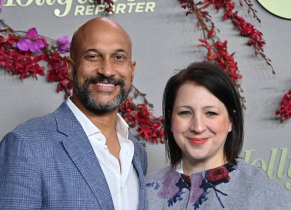 The Hollywood Reporter and Spotify Host Nominees Night Keegan Michael Key and Elisa Pugliese arriving to The Hollywood Reporter And Spotify Host Nominees Night: An Official Golden Week Event held at The Lot at Formosa on January 8, 2026 in Los Angeles, Ca. Los Angeles The Lot at Formosa California USA Copyright: xTammiexArroyox xAFF-USA.comx