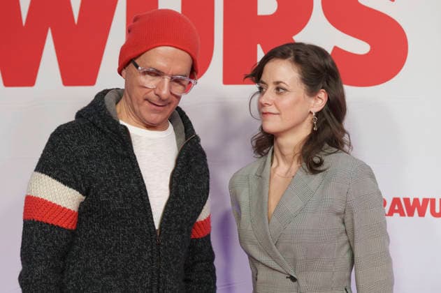 Christoph Maria Herbst and Anja Knauer at the premiere of the movie Extrawurst at Mathäser Filmpalast Munich, 08 01 2026 Foto:xN.xKolinzx xFuturexImagex extrawurst_6568