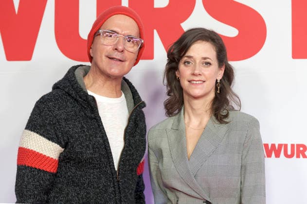 Christoph Maria Herbst and Anja Knauer at the premiere of the movie Extrawurst at Mathäser Filmpalast Munich, 08 01 2026 Foto:xN.xKolinzx xFuturexImagex extrawurst_6572