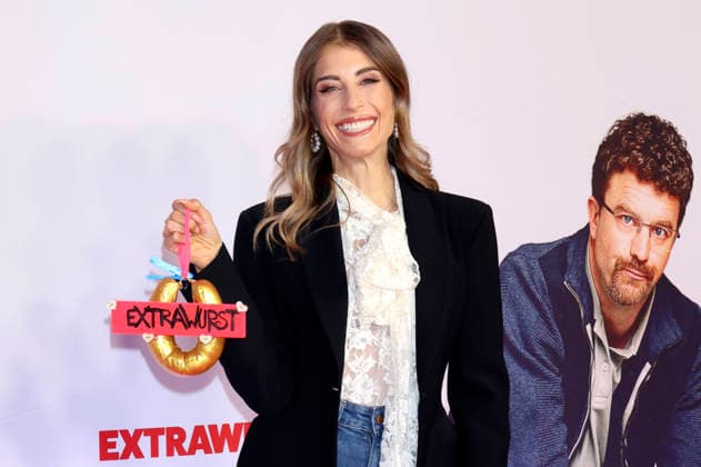 Cathy Hummels at the premiere of the movie Extrawurst at the Mathäser Filmpalast Munich, 08 01 2026 Foto:xD.xBedrosianx xFuturexImagex extrawurst_6613