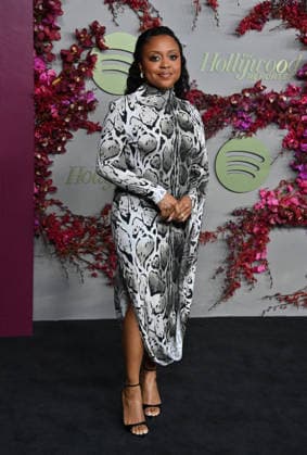 The Hollywood Reporter and Spotify Host Nominees Night Quinta Brunson arriving to The Hollywood Reporter And Spotify Host Nominees Night: An Official Golden Week Event held at The Lot at Formosa on January 8, 2026 in Los Angeles, Ca. Los Angeles The Lot at Formosa California USA Copyright: xTammiexArroyox xAFF-USA.comx