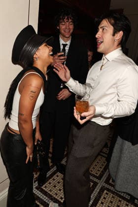 Industry season 4 Tastemaker event after party at Cafe Zaffri Featuring: Myha La and Hudson Williams Where: New York, New York, United States When: 08 Jan 2026 Credit: Dave Allocca Starpix INSTARimages EDITORIAL USE ONLY. NOT FOR USE BY NEWSPAPERS BASED IN THE UK. Copyright: xx instar55369811