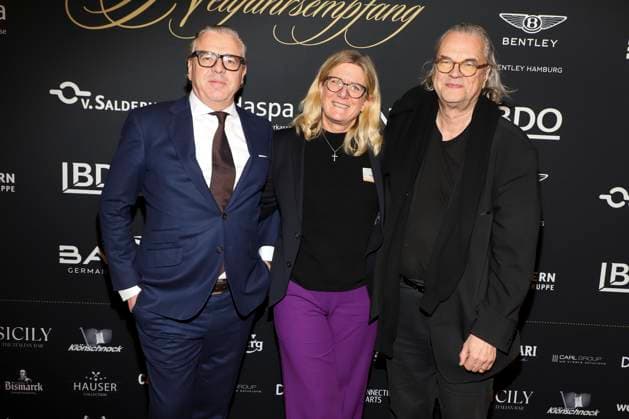 abb Thomas Collien, Pamela Collien, Ulrich Waller as guests at the 31 Blankeneser New Years Reception at Hotel Suellberg on 08 01 2026 in Hamburg Hamburg Germany