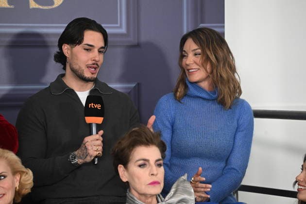 RTVE presents Decomasters Carlo Costanzia and Mar Flores during the presentation of Decomasters at Gran Vía Venue, January 9, 2026, in Madrid Spain DECOMASTERS PRORGRAM FAMOUS TELEVISION DECORATION José Madrid Madrid Madrid Spain  Copyright: xJosÃ xOlivax 7206335