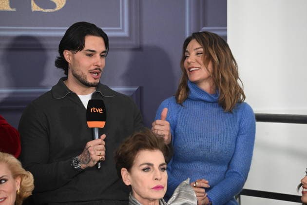 RTVE presents Decomasters Carlo Costanzia and Mar Flores during the presentation of Decomasters at Gran Vía Venue, January 9, 2026, in Madrid Spain DECOMASTERS PRORGRAM FAMOUS TELEVISION DECORATION José Madrid Madrid Madrid Spain  Copyright: xJosÃ xOlivax 7206336