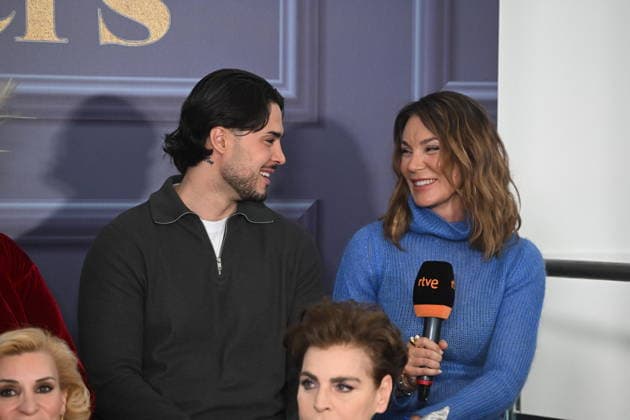 RTVE presents Decomasters Carlo Costanzia and Mar Flores during the presentation of Decomasters at Gran Vía Venue, January 9, 2026, in Madrid Spain DECOMASTERS PRORGRAM FAMOUS TELEVISION DECORATION José Madrid Madrid Madrid Spain  Copyright: xJosÃ xOlivax 7206341