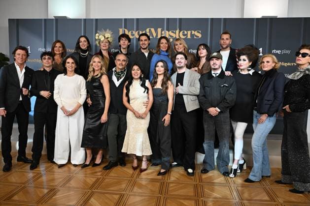 RTVE presents Decomasters The contestants of the talent show during the presentation of Decomasters at Gran Vía Venue, on January 9, 2026, in Madrid Spain DECOMASTERS PRORGRAM FAMOUS TELEVISION DECORATION José Madrid Madrid Madrid Spain  Copyright: xJosÃ xOlivax 7206475