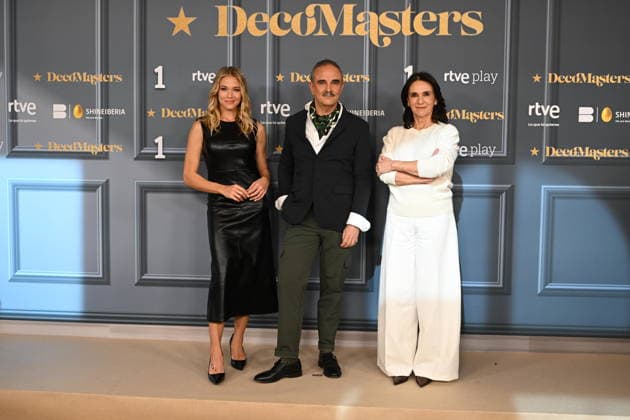 RTVE presents Decomasters I D Patricia Montero, Lorenzo Castillo and Marta Riopérez during the presentation of Decomasters at Gran Vía Venue, on January 9, 2026, in Madrid Spain DECOMASTERS PRORGRAM FAMOUS TELEVISION DECORACIÓN José Madrid Madrid Madrid Spain  Copyright: xJosÃ xOlivax 7206479