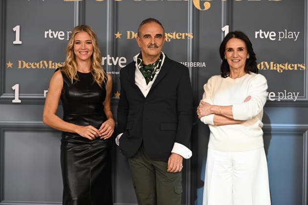 RTVE presents Decomasters I D Patricia Montero, Lorenzo Castillo and Marta Riopérez during the presentation of Decomasters at Gran Vía Venue, on January 9, 2026, in Madrid Spain DECOMASTERS PRORGRAM FAMOUS TELEVISION DECORACIÓN José Madrid Madrid Madrid Spain  Copyright: xJosÃ xOlivax 7206480