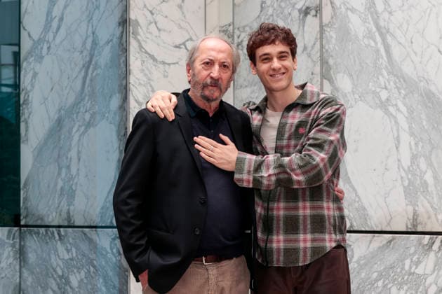 January 9, 2026, Rome, Rome, Italy: Rai photocall of the fiction Il Romanzo Famigliare based on Giovanni Pascoli, in the photo Giuseppe Piccioni with Federico Cesari . Rome, Italy 09 January 2026 Rome Italy  - ZUMAa289 20260109_zia_a289_022 Copyright: xCristianoxMinichiellox