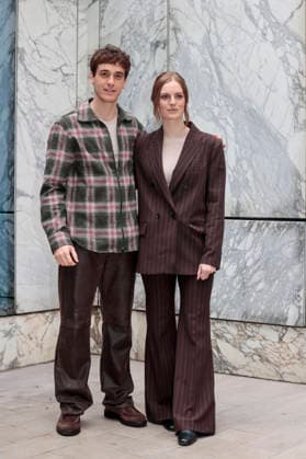 January 9, 2026, Rome, Rome, Italy: Rai photocall of the fiction Il Romanzo Famigliare based on Giovanni Pascoli, in the photo Liliana Bottone with Federico Cesari . Rome, Italy 09 January 2026 Rome Italy  - ZUMAa289 20260109_zia_a289_041 Copyright: xCristianoxMinichiellox